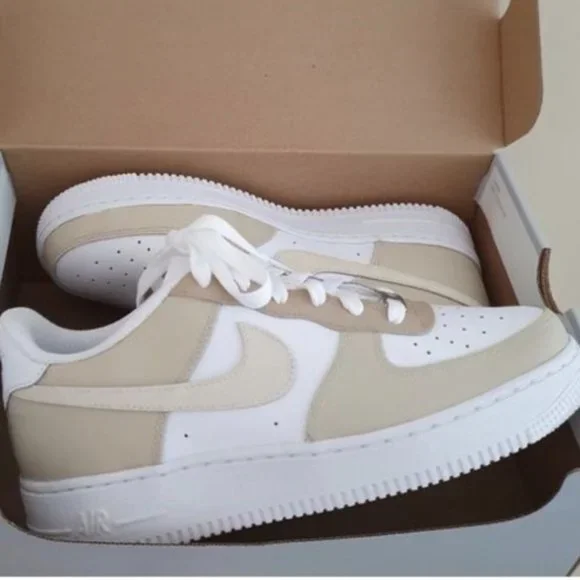 Nike Air Force 1 Neutral Nude Custom - Picture 5 of 10